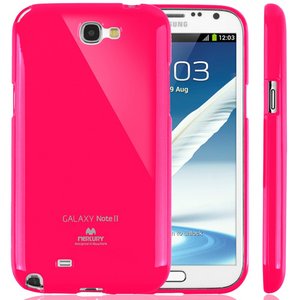 【全11色】Color jelly case for Galaxy Note2(SC-02E)(ホットピンク)