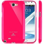 【全11色】Color jelly case for Galaxy Note2(SC-02E)(ホットピンク)