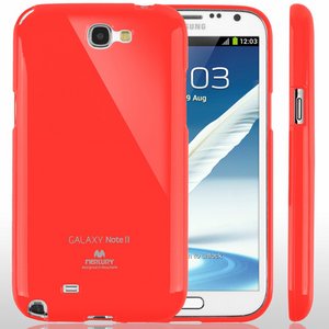 【全11色】Color jelly case for Galaxy Note2(SC-02E)(レッド)