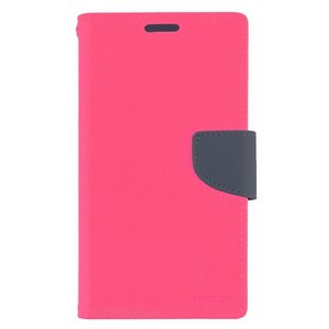 【全8色】iPhone5用 Mercury Fancy Diary  (ホットピンク＆ネイビー)