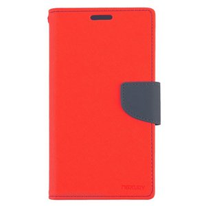 【全8色】iPhone5用 Mercury Fancy Diary  (レッド＆ネイビー)