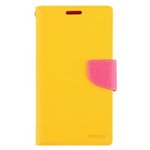 【全8色】iPhone5用 Mercury Fancy Diary  (イエロー＆ホットピンク)
