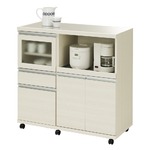 フナモコ ハイタイプキッチンカウンター 【幅102.5×高さ98.3cm】 ホワイトウッド MRS-102