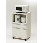 フナモコ ハイタイプキッチンカウンター 【幅60.2×高さ98.3cm】 ホワイトウッド MRS-60