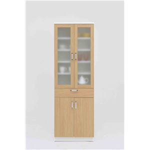 共和産業 ハニー 食器棚 60HD-2 【幅60×高180cm】 ナチュラル