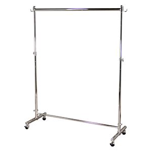 【川口工器】業務用ハンガーラック 頑丈上下ハンガー 耐荷重120kg 幅136cm MS-498