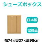 共和産業 マカロン シューズボックス 74Lシューズ ライト【幅74×高さ98cm】 日本製 国産