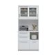共和産業 リッツ 食器棚 90キッチンボード ホワイト【幅90.3×高さ195cm】 - 縮小画像1