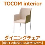 あずま工芸 TOCOM interior（トコムインテリア） ダイニングチェア 幅51cm グリーン TDC-9453