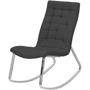 あずま工芸 TOCOM interior（トコムインテリア） ロッキングチェア スチール脚 ブラック TLC-219