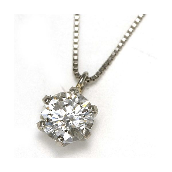 【ダイヤモンドローズジュエリーボックス付き】プラチナPt0.5ct ダイヤモンドヴェネチアンペンダント/ネックレス(鑑定書付き)