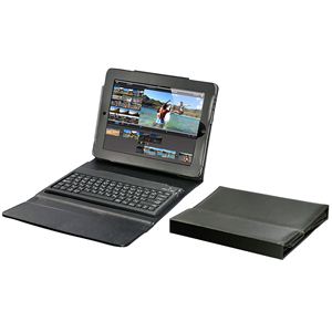 iPad ＆ iPad2用保護ケース・シリコンラバー製＆Bluetoothキーボード CE-BTKB-106