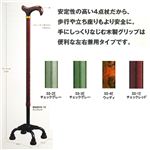 四点杖MY STICK SSS-1Eチェックレッド