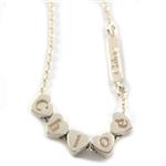 Chloe（クロエ） アクセサリー Heat Charm ハートチャーム ハートキューブ ロゴペンダント ゴールド×ベージュ サテン 2O0499 AX7 13V