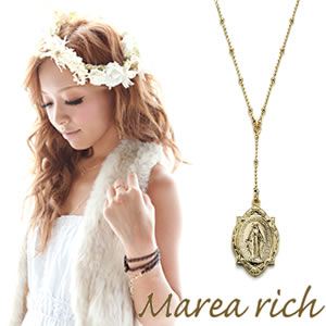 Marea rich（マレアリッチ） 2way Yネックレス レリーフコイン ゴールド 10KA-04