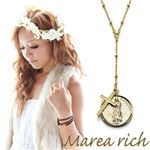 Marea rich（マレアリッチ） 2way Yネックレス レリーフコイン×クロス ゴールド 10KA-05