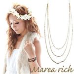 Marea rich（マレアリッチ） Triple Necklace K10 3連ネックレス ゴールド 10KJ-28