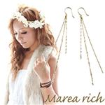 Marea rich（マレアリッチ） Chain Pierce K10 チェーンピアス ゴールド 10KJ-31