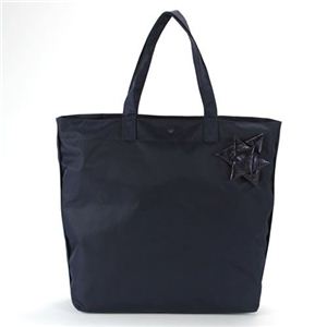 Anya Hindmarch（アニヤハインドマーチ） Scrooge Nylon Tote クリンクル・レザーグログランリボン付 スクルージ ナイロン・トートバッグ ネイビー 50509257 30068 Midnight