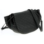 BOTTEGA VENETA（ボッテガヴェネタ） イントレチャート ショルダーバッグ ラムスキン ブラック 245342-V0016 8175