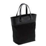 BOTTEGA VENETA（ボッテガヴェネタ） イントレチャート×キャンバス ショルダートートバッグ ブラック 284127-VQ056 1000