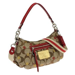 Coach（コーチ） POPPY ポピー シグネチャー サテン ルレックス ハート＆ドット 2WAY ショルダーバッグ ブラック 16293 SV／Z5