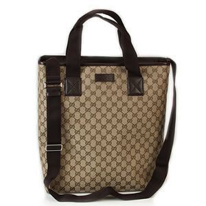 Gucci（グッチ） GGキャンバス 2wayトートバッグ ベージュ／ダークブラウン 256099 FWHbR 8585