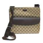 Gucci（グッチ） オリジナルGG／GGファブリック ショルダーバッグ クロスボディ ベージュ／ダークブラウン 256100 FWHBR 8585