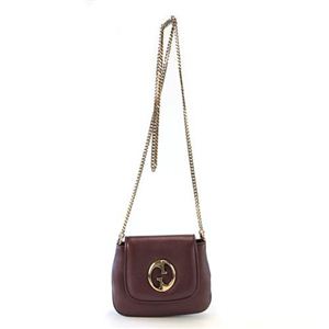 Gucci（グッチ） GUCCI 1973 ダブルGディテール カーフ チェーン・ショルダーバッグ スモール ボルドー 251821 AH90T 6029