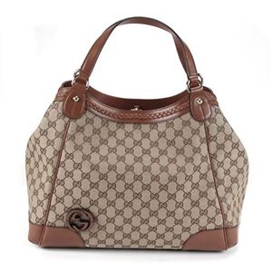 Gucci（グッチ） BRICK LANE オリジナルGG インターロッキングG トートバッグ ミディアム ベージュ／ライトブラウン 296896 F6BMG 8526
