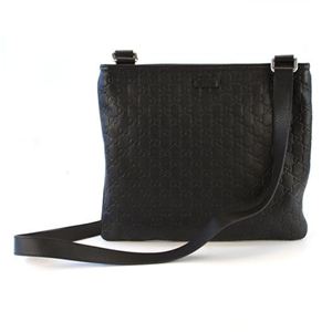 Gucci（グッチ） グッチシマ ショルダーバッグ メッセンジャー ナナメ掛け ブラック（ダークブラウン） 201446 BNX1G 2145