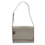 Gucci（グッチ） GGプラス ウェブループ付 ショルダーバッグ メッセンジャー ナナメ掛け ベージュ／ネイビー 246411 FCIXG 8527