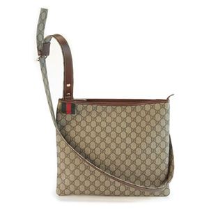 Gucci（グッチ） GGプラス ウェビングライン ウェブループ付 メッセンジャーバッグ クロスボディ ベージュ／ブラウン 246412 FCIXG 8527