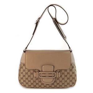 Gucci（グッチ） DRESSAGE オリジナルGG Gホースビット＆ウェブ ショルダーバッグ クロスボディ ベージュ／ライトベージュ 296853 F4CKG 8735