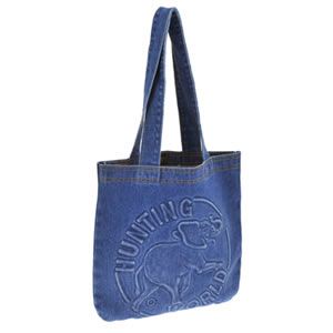 HUNTING WORLD（ハンティングワールド） DENIM TOTE デニム ショルダー・トートバッグ Mサイズ インディゴブルー DT M 131 BLU