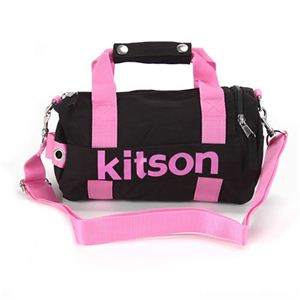 Kitson（キットソン） MICRO MINI DUFFLE マイクロミニ ダッフル 2WAY ショルダー・ボストンバッグ ブラック／ピンク KHB0593