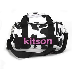 Kitson（キットソン） MICRO MINI DUFFLE マイクロミニ ダッフル 2WAY ショルダー・ボストンバッグ 牛柄 カウ ホワイト／ブラック／ピンク KHB0603