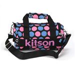 Kitson（キットソン） MICRO MINI DUFFLE マイクロミニ ダッフル 2WAY ショルダー・ボストンバッグ ドット柄 ブラック／ピンク・ブルー KHB0605