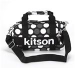 Kitson（キットソン） MICRO MINI DUFFLE マイクロミニ ダッフル 2WAY ショルダー・ボストンバッグ ドット柄 ブラック／ホワイト・グレー KHB0607