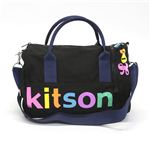 Kitson（キットソン） MINI DUFFLE ミニ ダッフル 2WAY ショルダー・ボストンバッグ ブラック／レインボー KHB0393