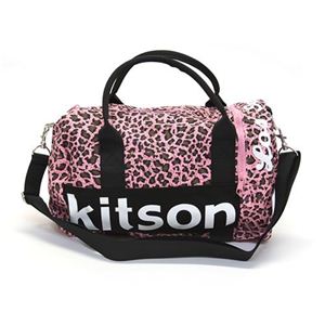 Kitson（キットソン） MINI DUFFLE ミニ ダッフル 2WAY ショルダー・ボストンバッグ レオパード柄 ライトピンクパンサー／ブラック KHB0533