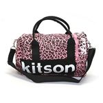 Kitson（キットソン） MINI DUFFLE ミニ ダッフル 2WAY ショルダー・ボストンバッグ レオパード柄 ライトピンクパンサー／ブラック KHB0533