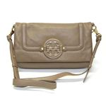 TORY BURCH（トリーバーチ） AMANDA FOLDOVER MESSENGER アマンダ 2つ折りタイプ ショルダーバッグ ナナメ掛け クレイベージュ 31129613 273 CLAY BEIGE