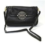 TORY BURCH（トリーバーチ） AMANDA FOLDOVER MESSENGER アマンダ 2つ折りタイプ ショルダーバッグ ナナメ掛け ブラック 31129613 1 BLACK