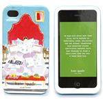 KATE SPADE（ケイトスペード） iPhone4／4S 専用ケース ハードカバー NEWS IN BED ブルー／マルチカラー PSRU0604 930 BLUE MULTI