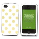 KATE SPADE（ケイトスペード） iPhone4／4S 専用ケース ハードカバー LA PAVILLION DOT ドット柄 クリーム／ゴールド PSRU0624 152 CREAM／GDLD