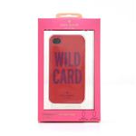 KATE SPADE（ケイトスペード） iPhone4／4S 専用ケース ハードカバー WILD CARD ワイルドカード レッド／パープル PSRU0786 620