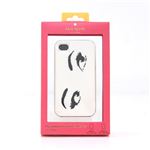 KATE SPADE（ケイトスペード） iPhone4／4S 専用ケース ハードカバー ALL EYES オールアイズ ブラック／ホワイト PSRU0672 133