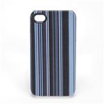 Paul smith（ポールスミス） iPhone4／4S アイフォン専用ケース ハードカバー ブルー・マルチストライプ／ブラック AGXA 2981 W277 N Blue