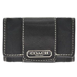 Coach（コーチ） ペネロピシグネチャー 6連キーケース ブラック／ブラック 42185 SBKBK